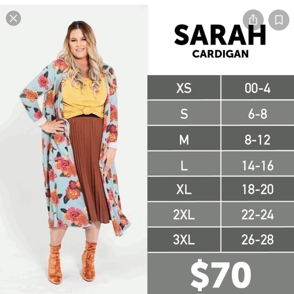 LULAROE Sarah pink and white leopard animal print long cardigan - Picture 5 of 5